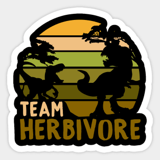 Team Herbivore - Vegan Dinosaur Gift Sticker